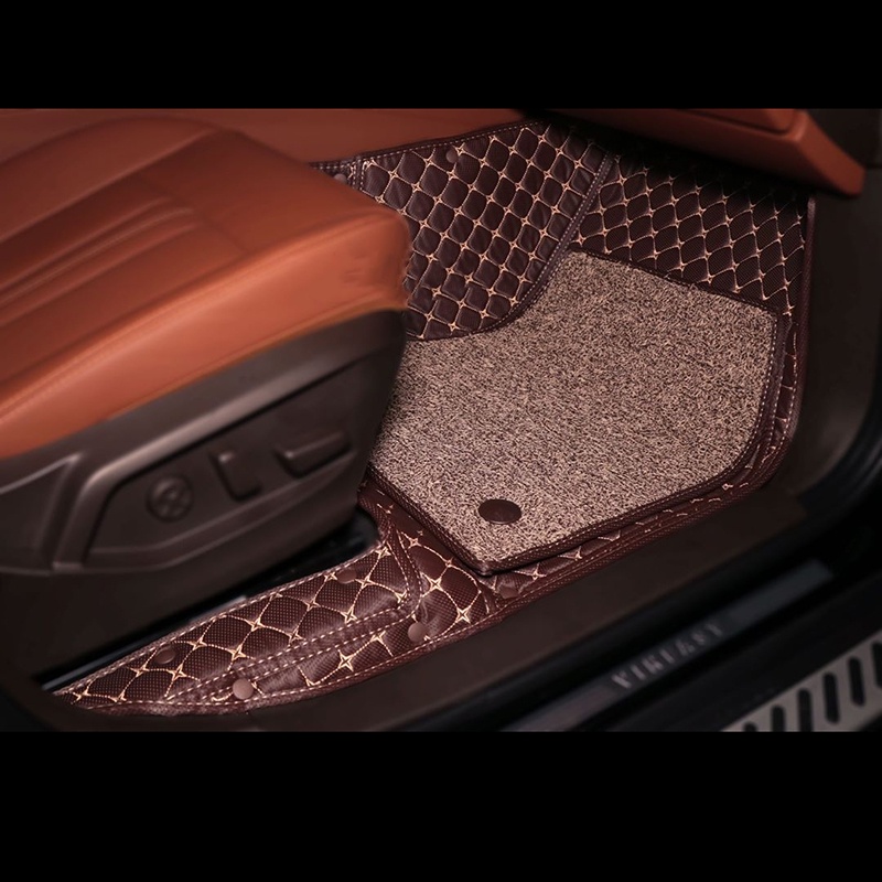 Thảm lót sàn ô tô 5D 6D da pu không mùi chống thấm nước cho Vinfast Lux A
