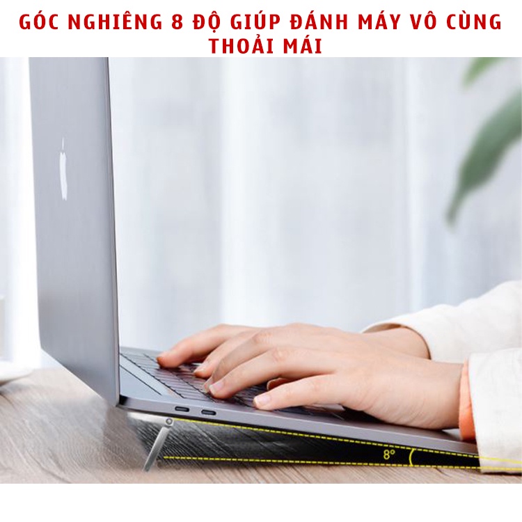 Giá đỡ macbook Earldom EH-124, giá đỡ laptop thông minh nhỏ gọn vô cùng tiện lợi