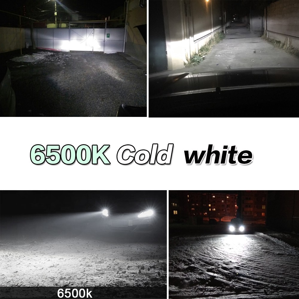 Cặp Đèn Pha Xe Hơi Bóng LED H4 H1 H7 H8 H11 H16 9005 Hb3 9006 Hb4 9012 3000k 4300k 6000k 8000k