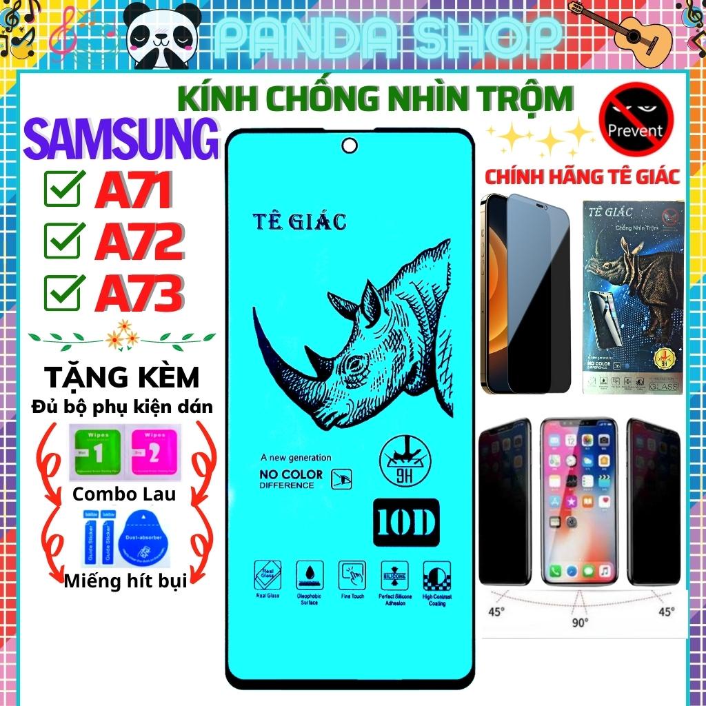 Kính cường lực chống nhìn trộm samsung A73 5G/ A72 5G/ A71 - dán full màn hình 10D trong suốt - Chính hãng