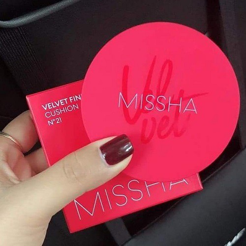 PHẤN NƯỚC MISSHA VELVET FINISH CUSHION ĐỎ RỰC RỠ