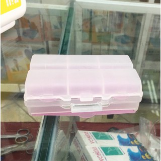 Hộp chia thuốc 6 ngăn chữ thập tiện dụng