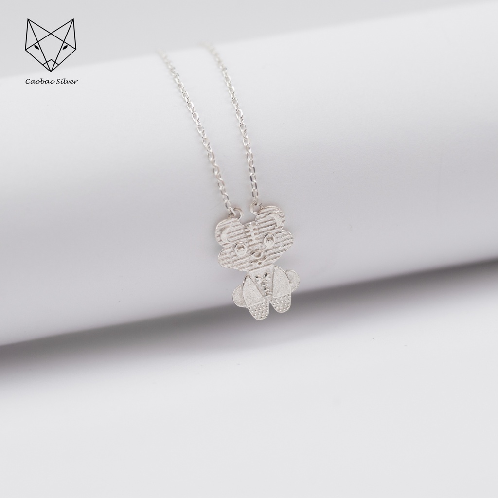 Dây Chuyền Bạc Ta CaoBac Jewellery Cho Nữ Hình Con Giáp Hổ Đơn Giản Phong Cách Cá Tính