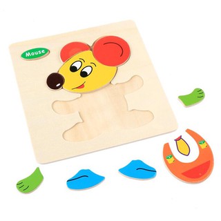Bộ 5 Tranh Ghép Gỗ 3D Cho Bé