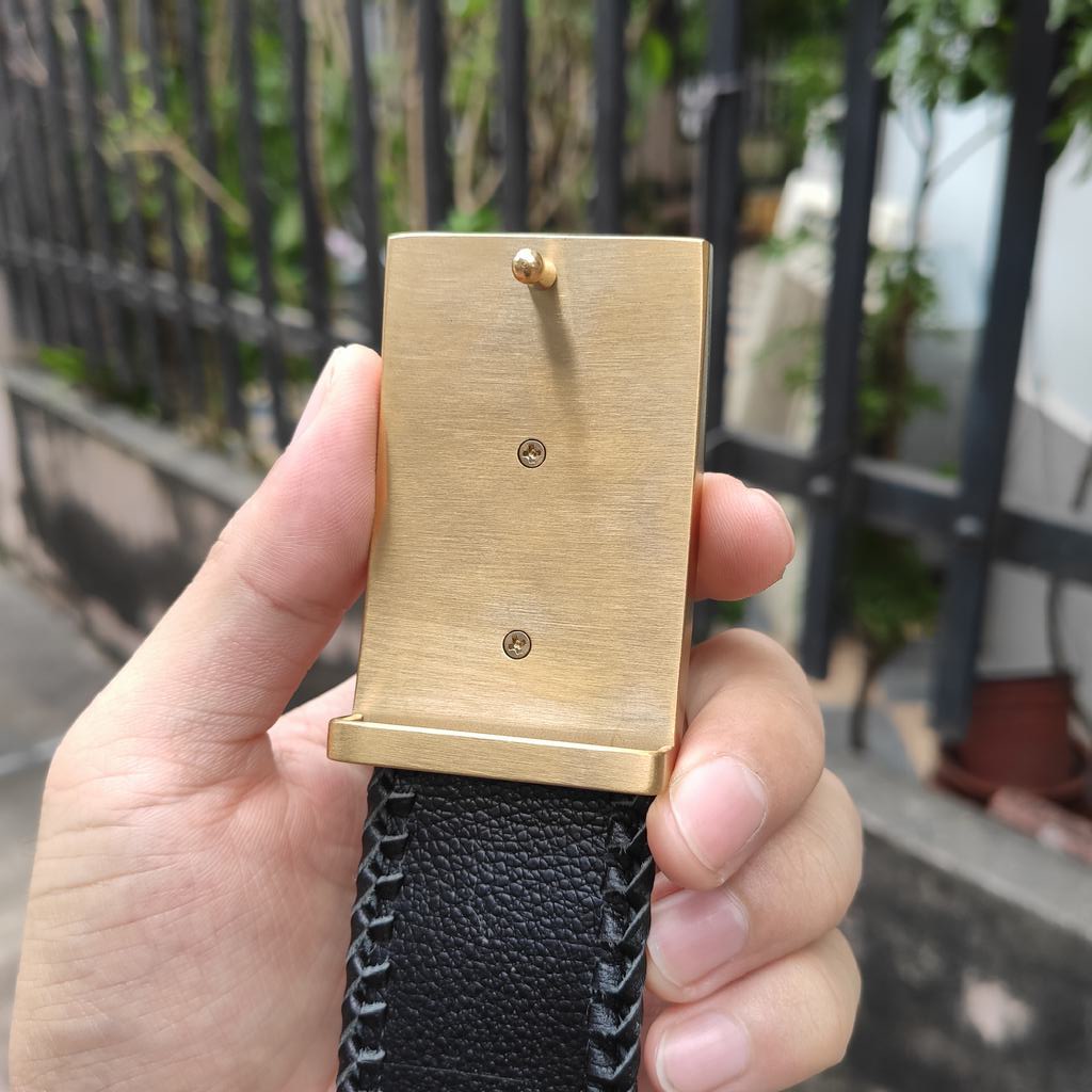 Nịt cá sấu  mặt khóa hình cá sấu thép ko gỉ. Da Bụng Liền Tấm Đan Viền!