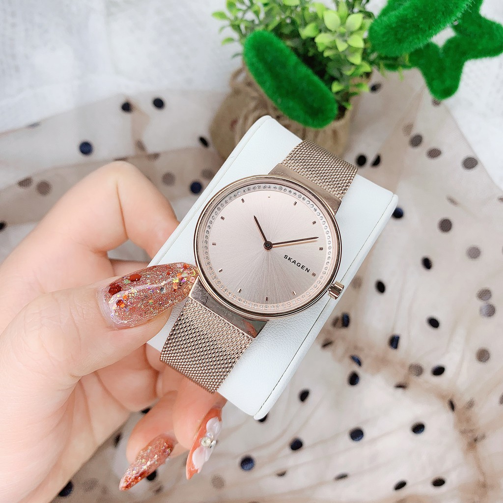 Đồng Hồ Nữ SKAGEN SKW2751 Chính Hãng Tặng Dây Da Cao Cấp