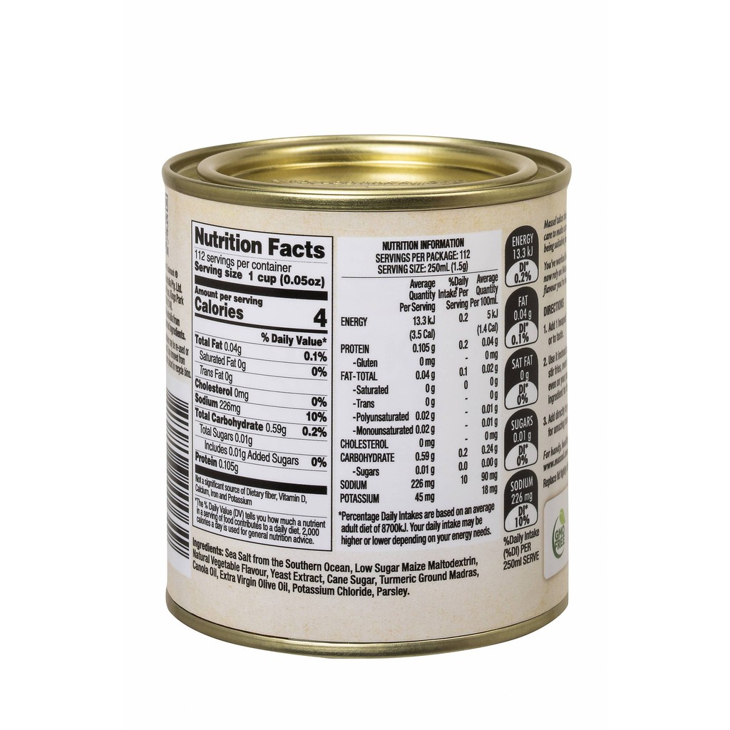 Hạt nêm Massel 100% không bột ngọt 168gr - Vị Gà (Mẫu mới)