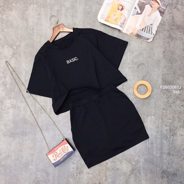 [Mã WASTCOOL giảm 15% tối đa 50K đơn 99K] Bigsize set basic croptop+chân váy(có quần) 60-85kg | BigBuy360 - bigbuy360.vn