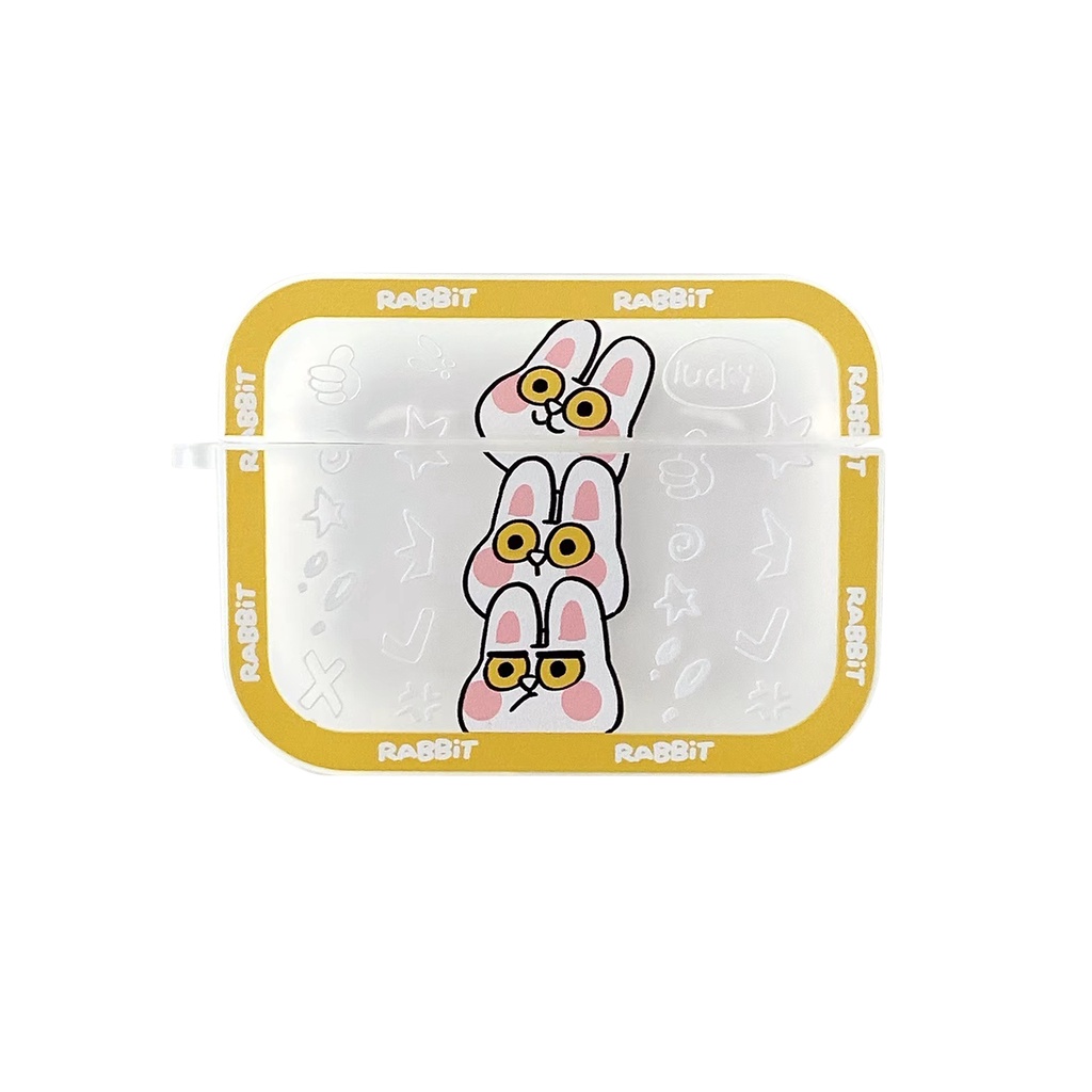 Vỏ Bảo Vệ Hộp Sạc Tai Nghe compatible AirPods Pro compatible AirPods 2/Pro Bằng TPU Hình Vuông Họa Tiết Hoạt Hình Màu Sắc 2021