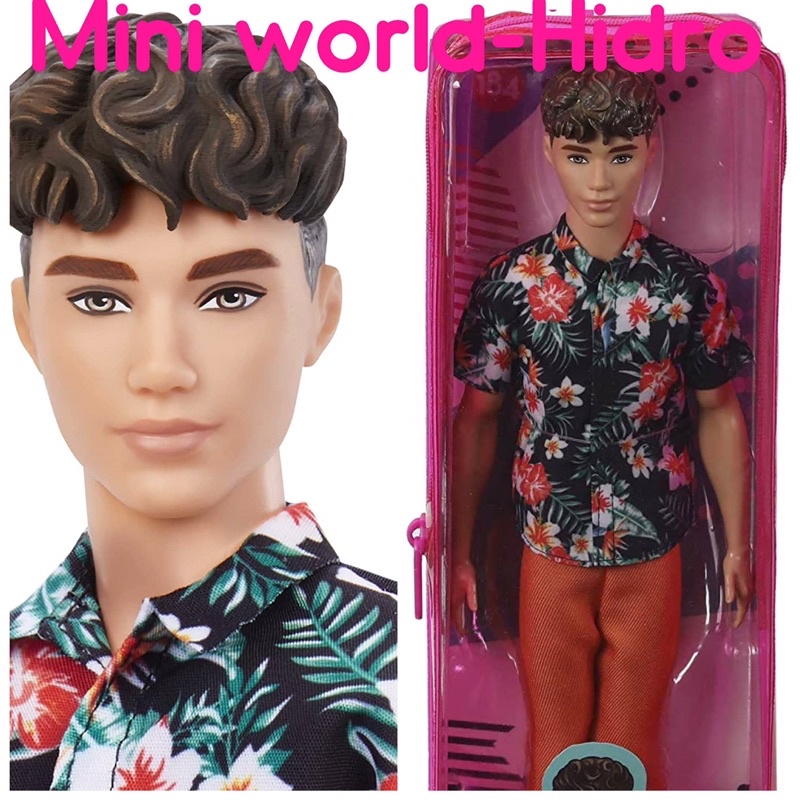 Búp bê Barbie và Ken Fashionistas nghề nghiệp pha chế, đá banh, da đen.