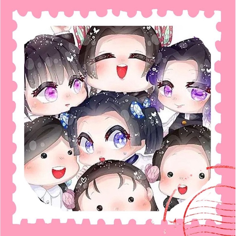 Sticker tem thư Kimetsu no yaiba 16 cái khác nhau/ / hình dán tem thư anime Kimetsu no yaiba