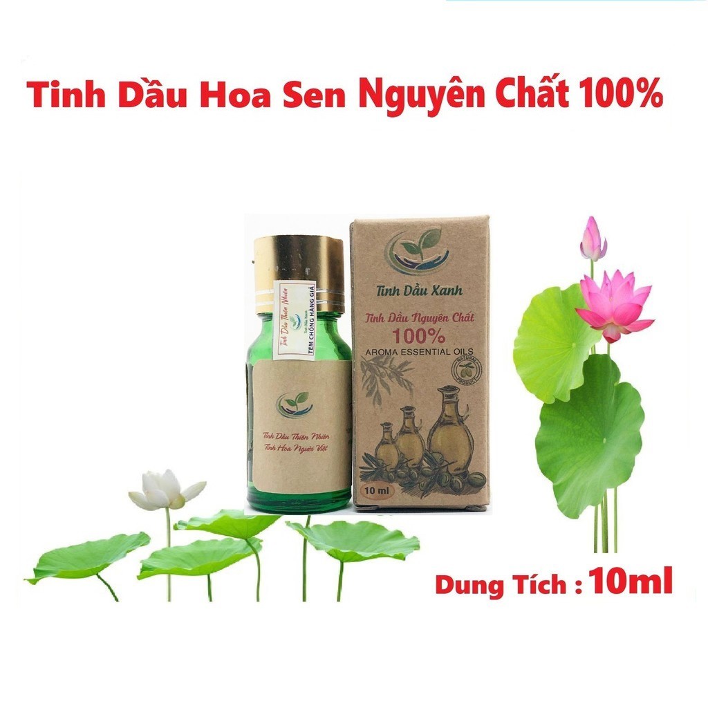 Tinh Dầu Hoa Sen Tinh Dầu Xanh Nguyên Chất 10 ml