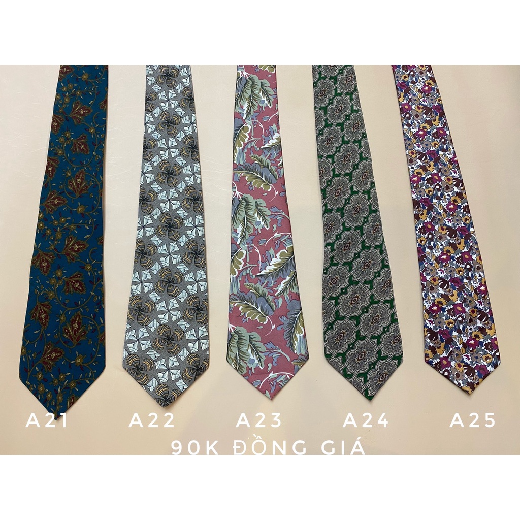 Cà vạt Nhật bản rộng vintage ( MS A21 - A25 )