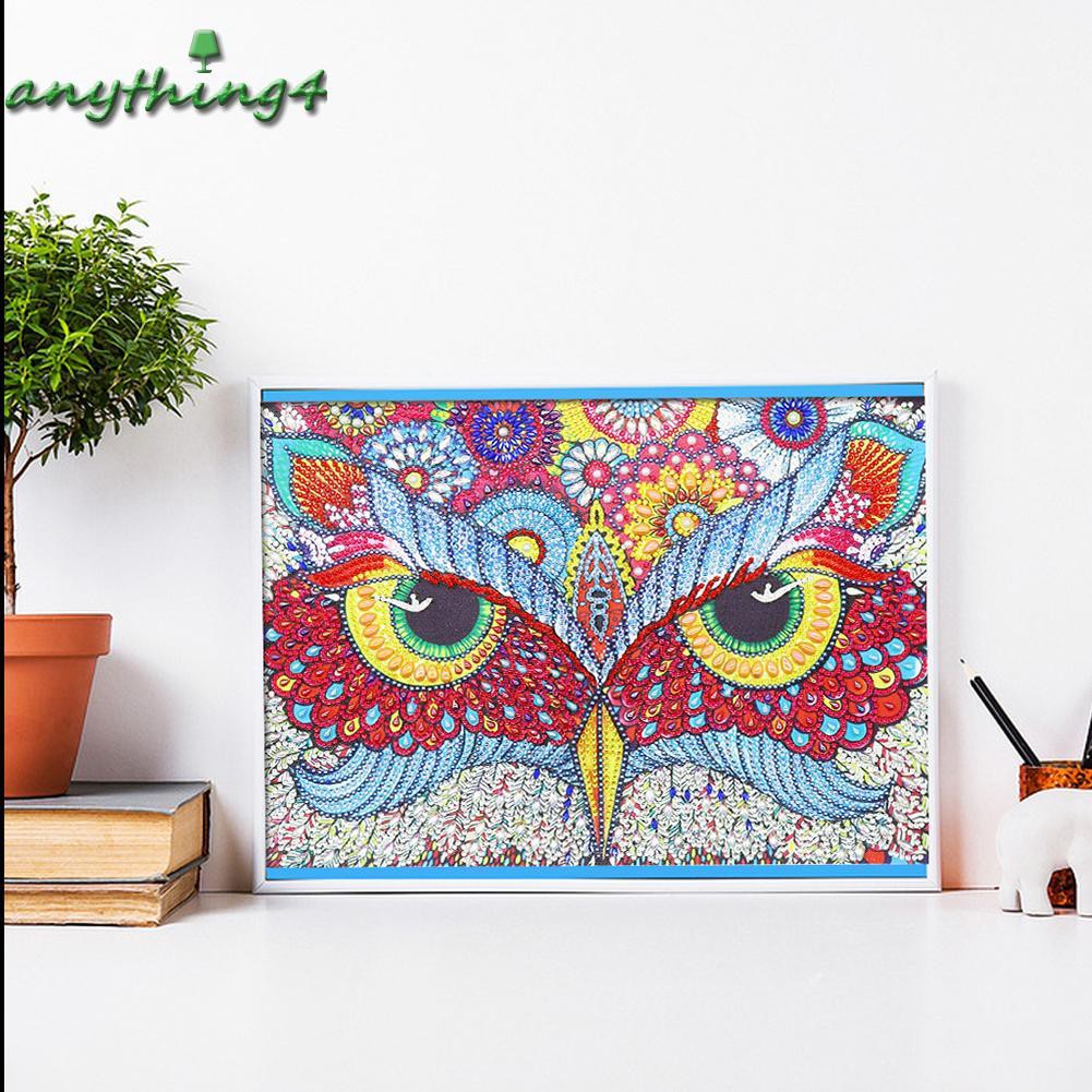 ♚any♚5D DIY Special Shaped Diamond Painting Owl Cross Stitch Mosaic Craft Kits