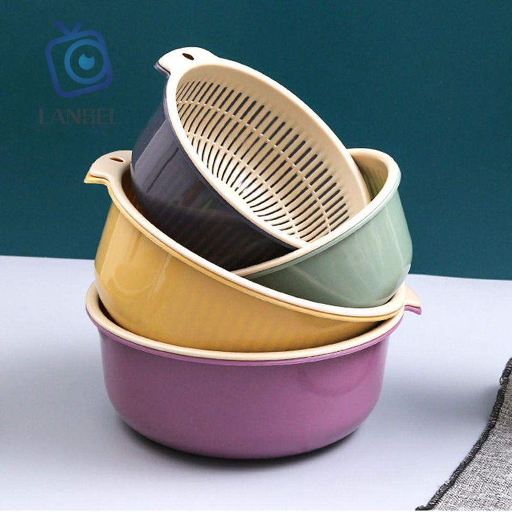 Rổ rửa rau củ quả 2 trong 1 hai lớp đa năng cho nhà bếp