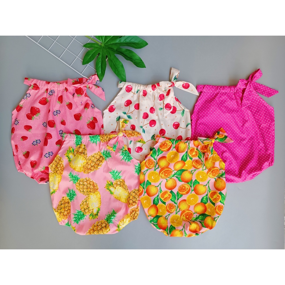 Body liền thân 2 dây mùa hè cho bé sơ sinh 3-12kg
