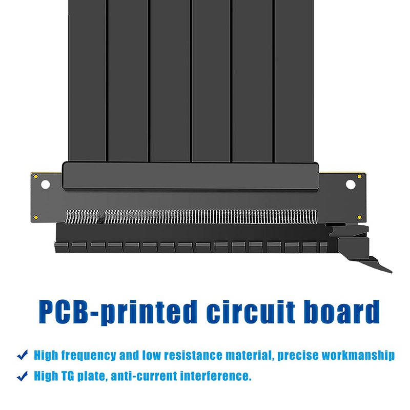 Dây cáp mở rộng thẻ đồ họa PCIE 3.0 16X 180 độ 1X15cm | WebRaoVat - webraovat.net.vn