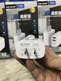Cóc Sạc IPhone/ Ipad/ Samsung/ TAB ( 2 Cổng USB SẠC NHANH )