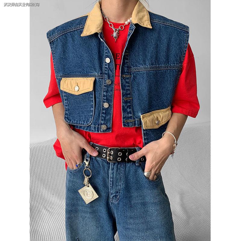 Áo Khoác Denim Không Đường May Thời Trang Mùa Hè Dành Cho Nam