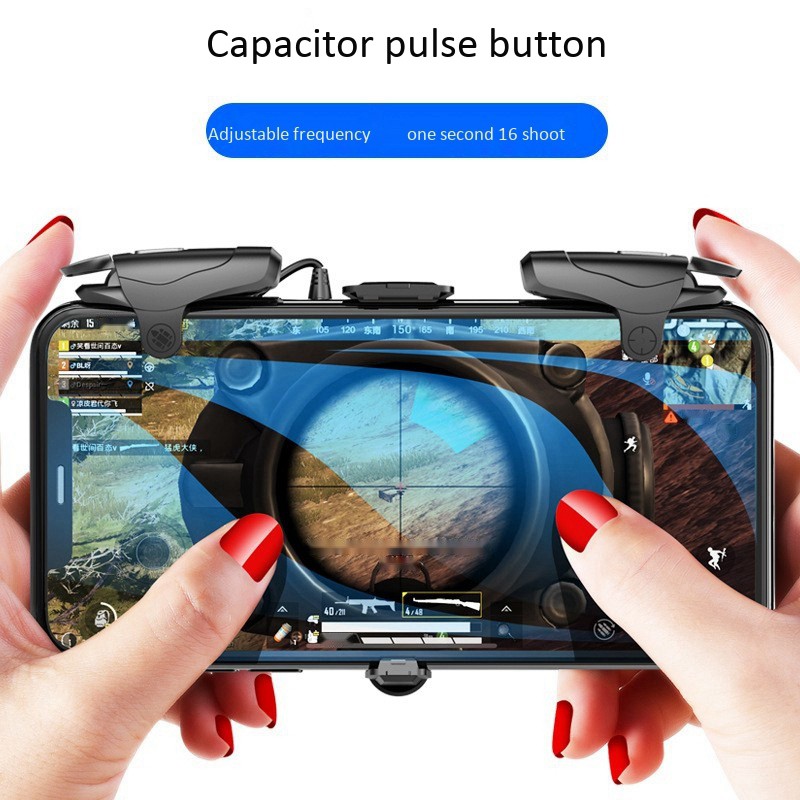 Fast Trigger Shooter Controller for PUBG Mobile Gaming Handle Gamepad for iPhone Android and 4 Pcs Gaming Finger Covers