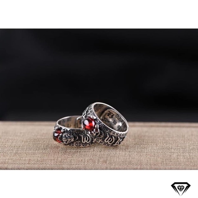 NHẪN BẠC SƠN ĐEN CAO CẤP - NAM NỮ ĐỀU ĐEO ĐƯỢC FREE SIZE