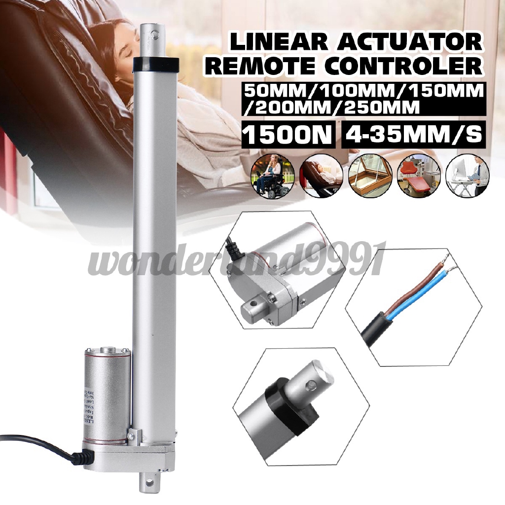 Động cơ truyền động tuyến tính 12v 50mm 100mm 150mm 200mm 250mm 30w 2.5a tối đa