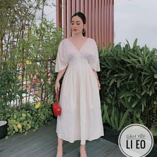 ĐẦM XẾP LI EO BIGSIZE VINTAGE
