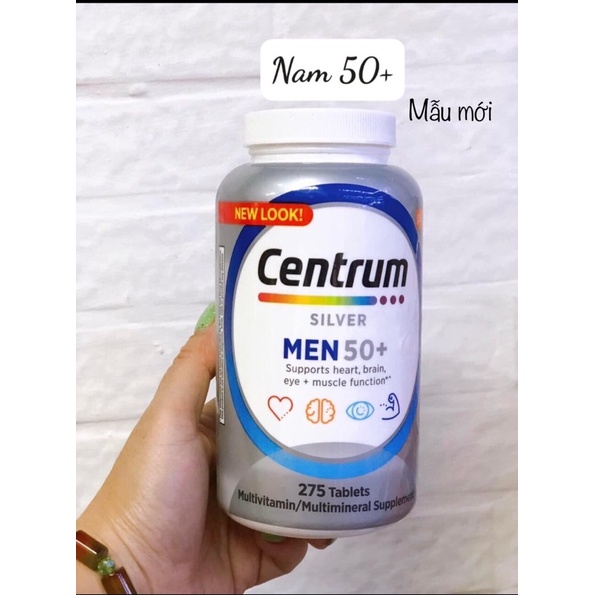 Centrum Silver Dành Cho Nam Giới Trên 50 Tuổi của mỹ (mẩu mới)
