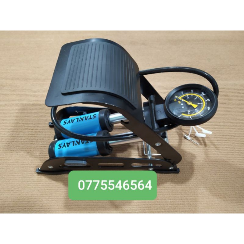 (Bảo hành 6 tháng) Bơm đạp chân đa năng loại 1 Xilanh hoặc 2 Xilanh STANLEY