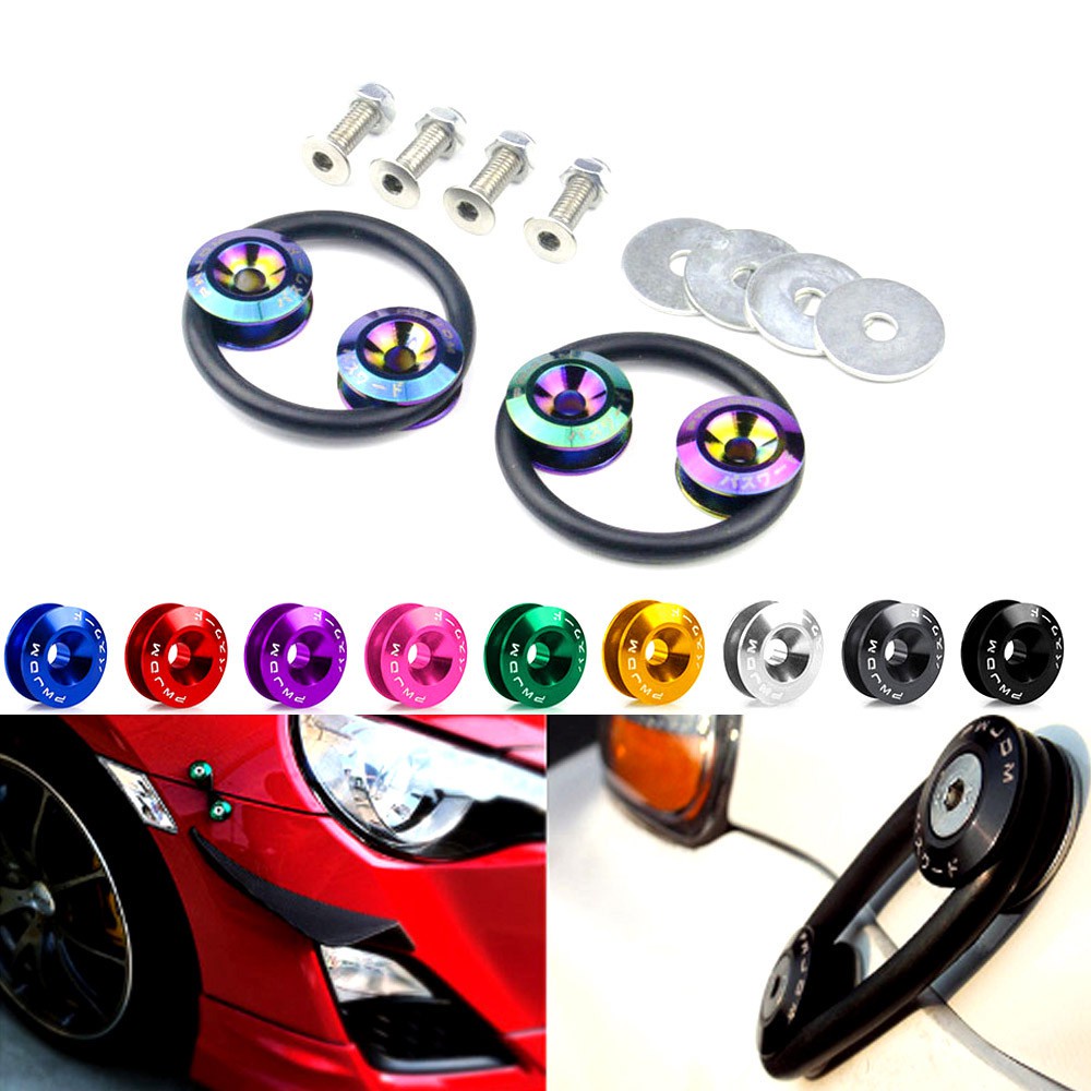 FENDER Phụ Kiện Đinh Tán Bằng Nhôm Có Khóa Mật Khẩu Cho Xe Honda Civic Integra