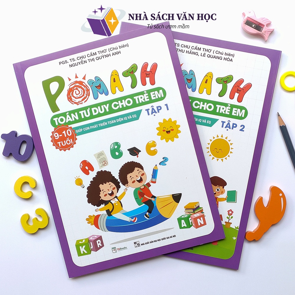 Sách - Combo Toán Tư Duy Pomath Cho Trẻ 9 - 10 Tuổi