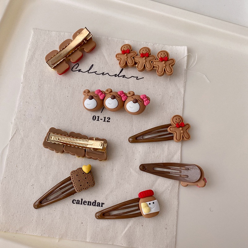 Kẹp Tóc Hình Gấu Dễ Thương Phong Cách Nhật Bản Hàn Quốc Cho Nữ