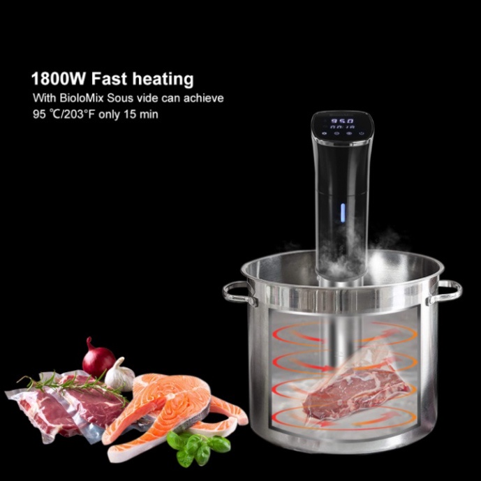 Máy nấu chậm Sous Vide, công suất 1800W. Thương hiệu Biolomix - SV-8002 (Bảo Hành: 1 Năm Chính Hãng Biolomix) {CHÍNH HÃN