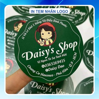 In nhãn dán - tem logo decal giấy, decal trong, theo yêu cầu