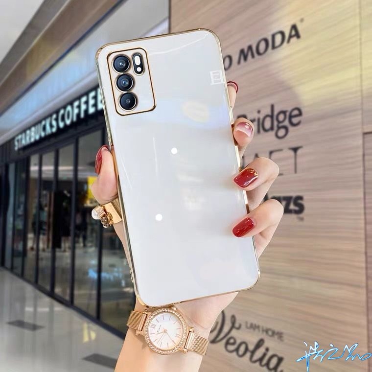 Ốp Điện Thoại Silicon Mềm Kết Cấu Sang Trọng Bảo Vệ Cho OPPO A16 Reno 6 6Z 2022
