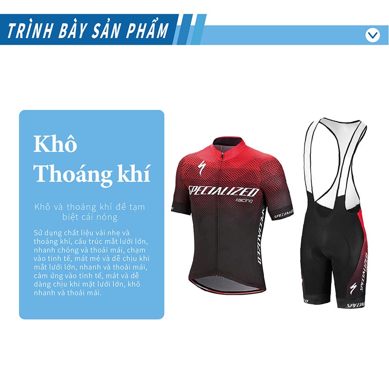 Set Áo Và Quần Đua Xe Đạp Thấm Hút Nhanh Siêu Mềm Cao Cấp