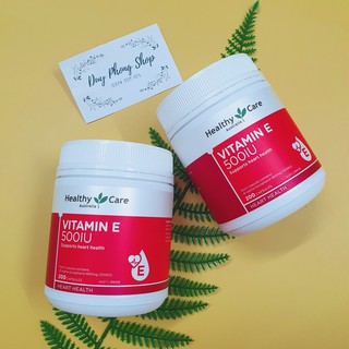 Vitamin E 500IU Healthy Care 200 viên của Úc, mẫu mới