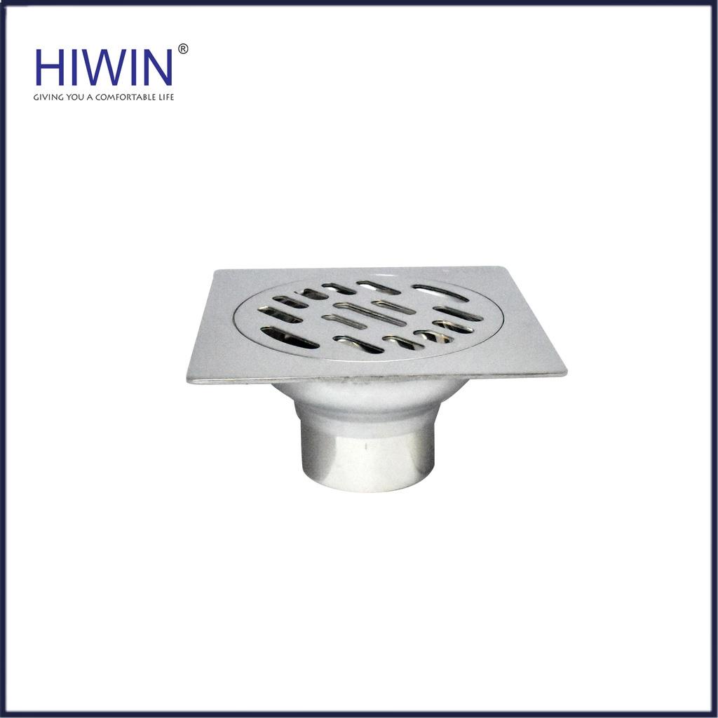 Phễu ga thoát sàn ngăn mùi hôi chất liệu inox 304 kích thước 100x100mm HIWIN FD-8210