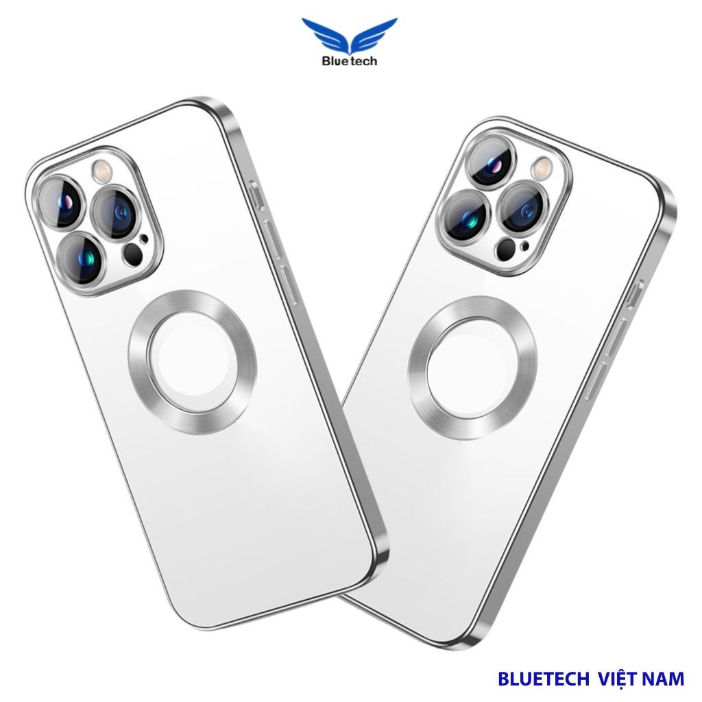 Ốp iphone hở táo màu Hồng - Bạc cao cấp cho Iphone X- Iphone 13 ProMax, Ốp iphone sang trọng đẹp nhất 2022