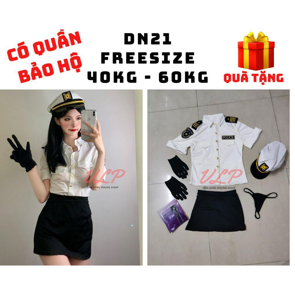 [FULL SET_FREESIZE]_DN21_SET COSPLAY NỮ CẢNH SÁT KÈM MŨ