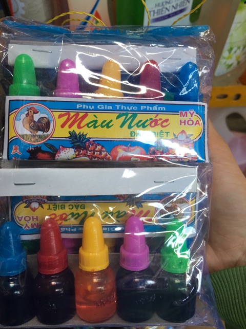 Màu nước thực phẩm, nguyên liệu slime