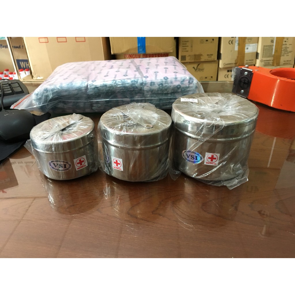 Hộp gòn đúc inox, hộp lưu mẫu các size