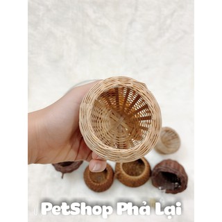 Cóng Tre đựng thóc, cám chim Cu gáy