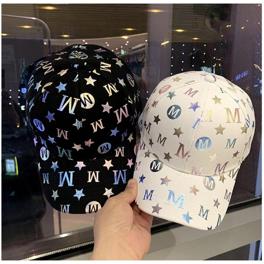Mũ lưỡi trai unisex nam nữ HOLOGRAM M basic hàng QC siêu đẹp nón lưỡi trai đội nhóm chơi thể thao du lịch