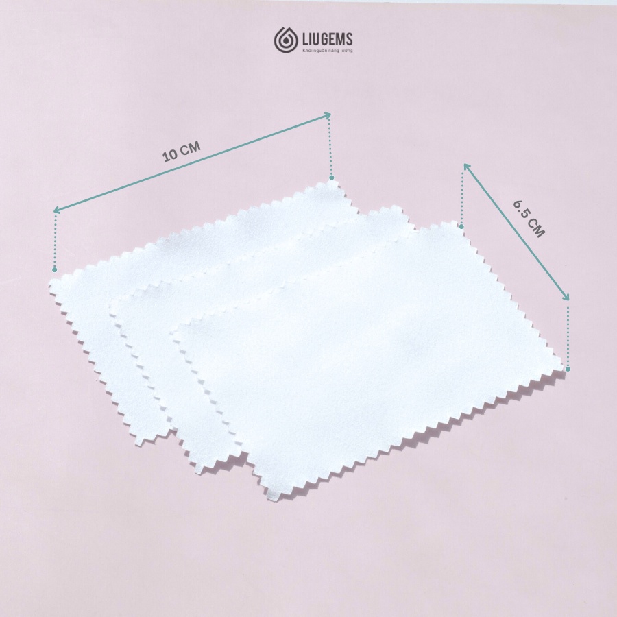 Khăn Làm Sáng Bộ Trang Sức Charm, Dây Bạc 925 Liugems Bị Đen