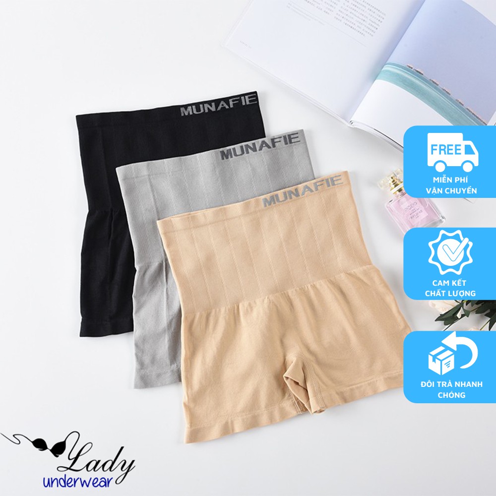 Quần gen bụng Munafie cotton xuất Nhật, Quần nịt bụng mặc trong váy Munafie