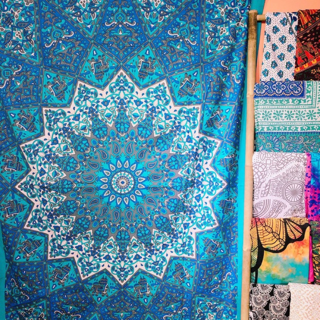 Khăn Mandala Ấn Độ 100% Cotton 1m4 x 2m2