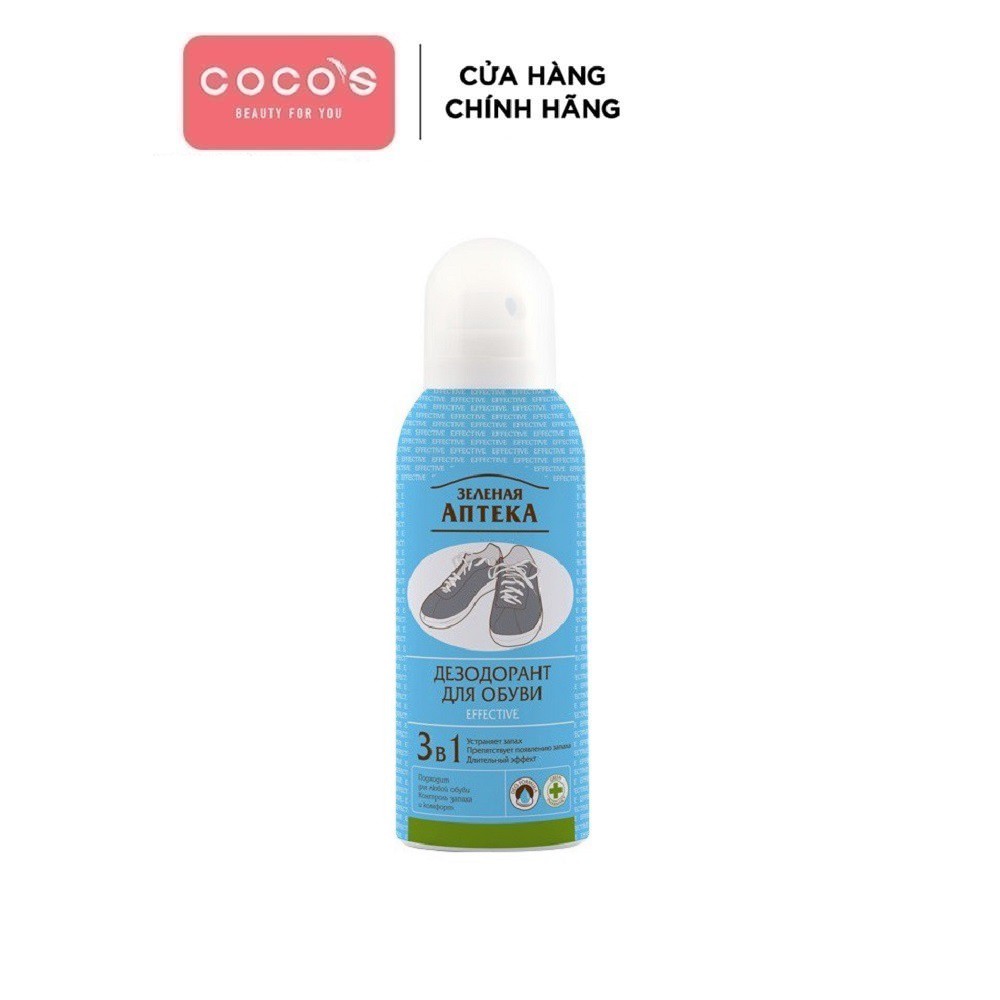 [Mã COSCOCOT4 -8% đơn 250K] Xịt khử mùi giày cho cả nam và nữ Zelenaya Apteka 150ml