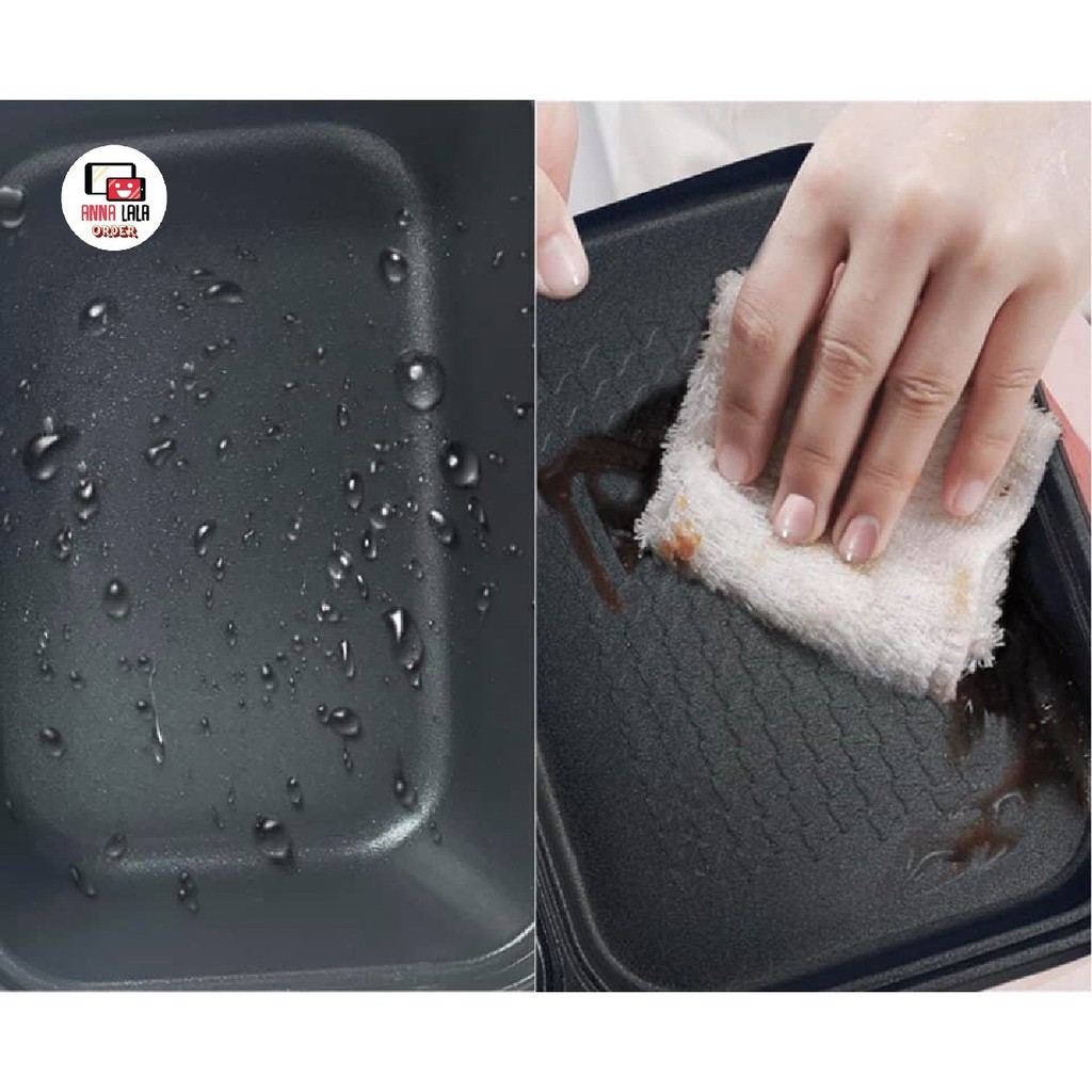 [Mã SKAMCLU9 giảm 10% đơn 100K] [SẴN] Bếp mini 2 ngăn lẩu - nướng chống dính