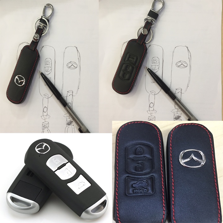 mazda,vỏ ốp ( bao da) chìa khóa mazda 2,3,6,cx5,cx8,cx30,cx3